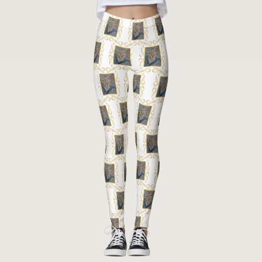 Leggings Ocelot encadré (Devant)