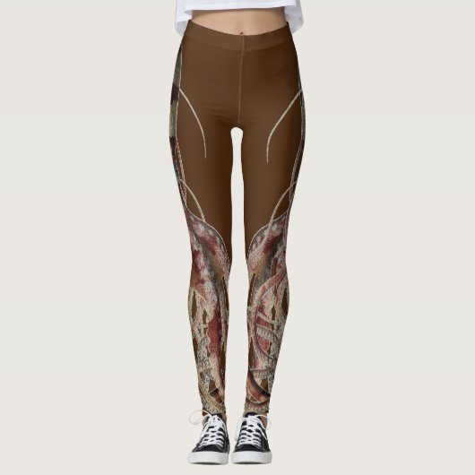 Leggings Octopus à double anneau bleu - Face latérale (Devant)