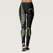 Leggings Octopus vert noir (Dos)