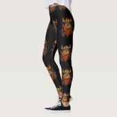 Leggings Odin Norse Mythologie Viking God & Ravens (Gauche)