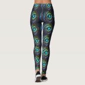 Leggings Oeil bleu vert Abstrait (Dos)