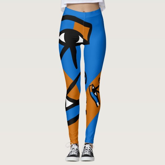 Leggings OEil de Horus| Hiéroglyphes Cool modernes (Devant)