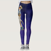 Leggings Œil du Soleil – Le Faucon Éternel du Désert  (Devant)