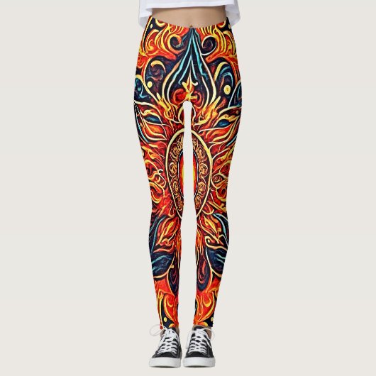 Leggings Oeil flammé (Devant)