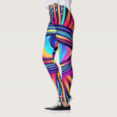 Leggings Œil néon du cosmos (Gauche)