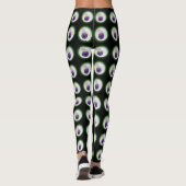 Leggings Oeil pourpre rougeoyant de flottement Halloween de (Dos)