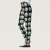 Leggings Oeil pourpre rougeoyant de flottement Halloween de (Gauche)