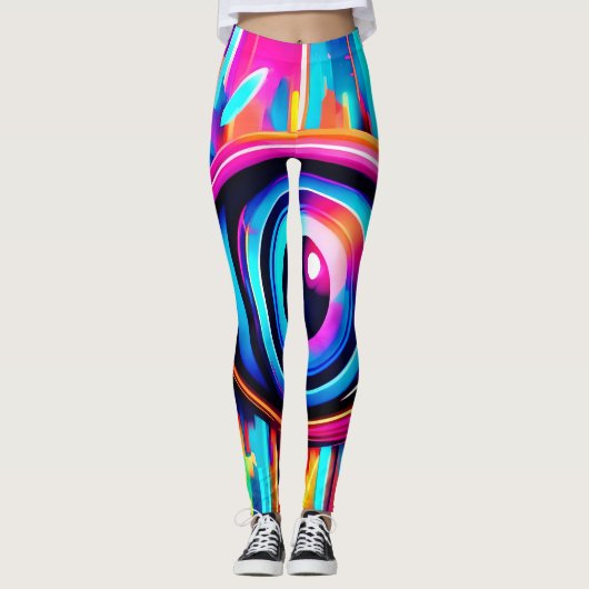 Leggings OEil psychédélique (Devant)