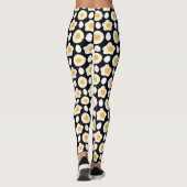 Leggings Oeuf frit Motif Petit-déjeuner Amoureux Fleur de m (Dos)