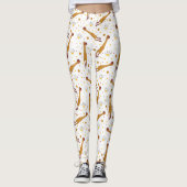 Leggings Oeufs au plat et poulets en caoutchouc (Devant)