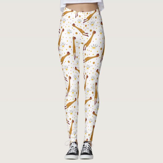 Leggings Oeufs au plat et poulets en caoutchouc (Devant)