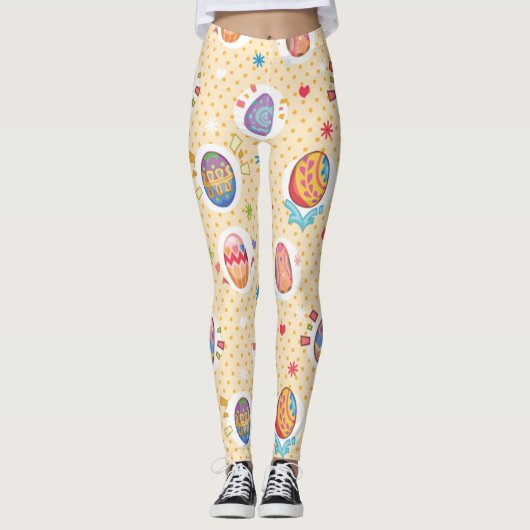 Leggings Oeufs de Pâques (Devant)
