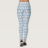 Leggings Oeufs de poulet Rouge Blanc Bleu Étoiles Motif de (Dos)