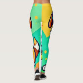 Leggings Oeuvre cool de style dessin (Dos)