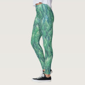 Leggings Oeuvre d'art élégante de pins verts| Légendes (Gauche)