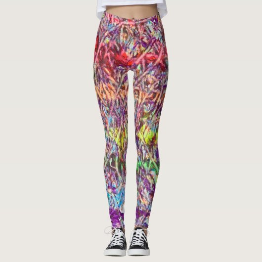 Leggings Œuvre d'art en marbre de Pride (Devant)