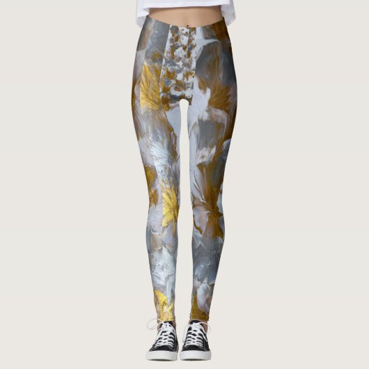 Leggings  œuvre d'art faite main  (Devant)