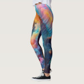 Leggings Oeuvre de méduse cosmique (Gauche)