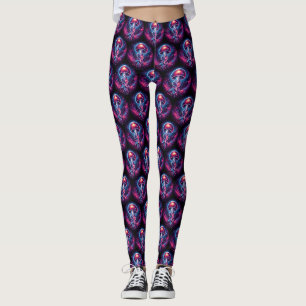 Leggings Oeuvre de méduse cosmique Galaxie