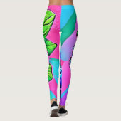Leggings Oeuvre vibrante de bleuets (Dos)