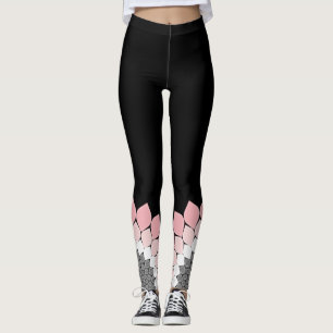 Leggings Oeuvres d'art Mandala rose tendance été et printem