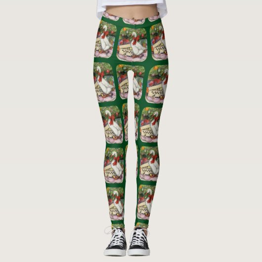 Leggings Oie de Noël (Devant)