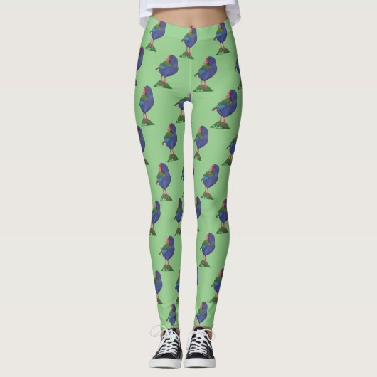 Leggings Oiseau de Takahe NZ (Devant)