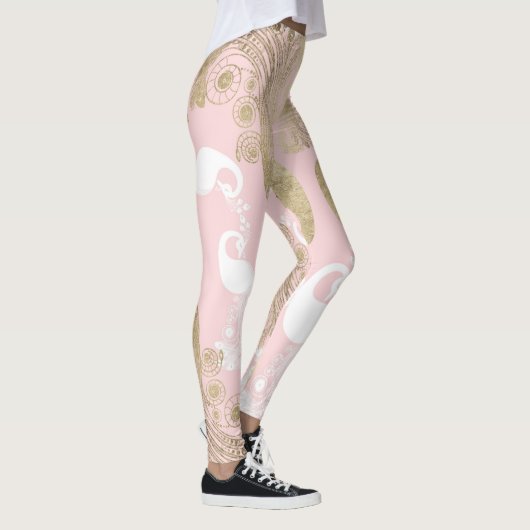Leggings Oiseau royal rose (Droite)