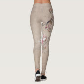 Leggings oiseau sur feuille (Dos)