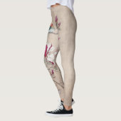 Leggings oiseau sur feuille (Gauche)