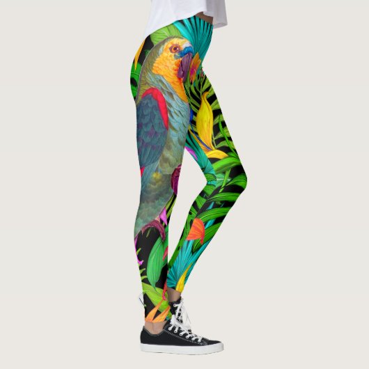 LEGGINGS OISEAU TROPICAL DE PARROT (Droite)