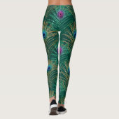 Leggings Oiseau tropical de Peacock (Dos)