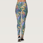 LEGGINGS OISEAU TROPICAL DU PARADIS | LÉGUMES FLORAUX (Dos)
