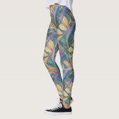 LEGGINGS OISEAU TROPICAL DU PARADIS | LÉGUMES FLORAUX (Gauche)