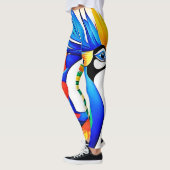 Leggings Oiseau tropical lumineux (Gauche)