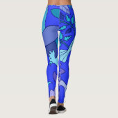 Leggings Oiseaux bleus (Dos)