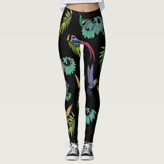 Leggings Oiseaux Ciel (Devant)