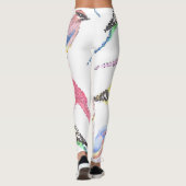 Leggings Oiseaux d'Amérique - Mosaïque d'animaux de compagn (Dos)