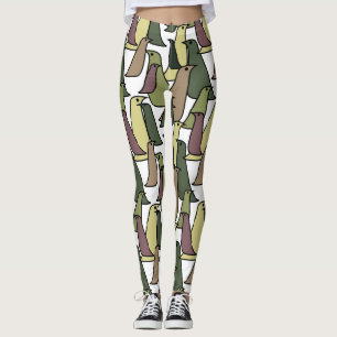 Leggings Oiseaux de Camouflage