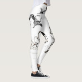 Leggings Oiseaux de grue japonais Hameaux sauvages (Droite)