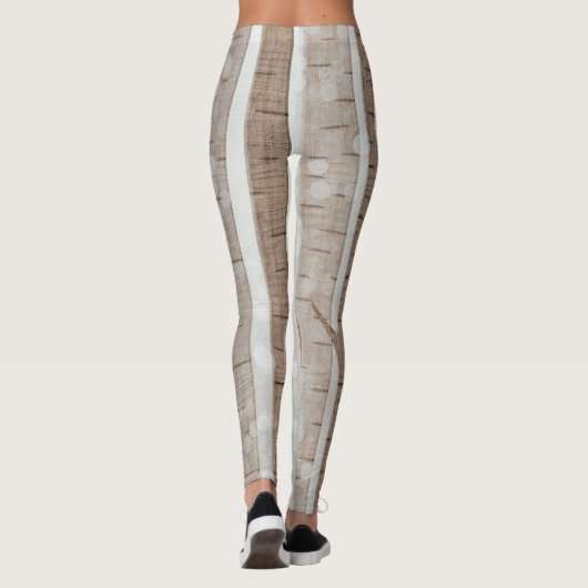 Leggings Oiseaux Élégants Forêt Acrylique | (Dos)