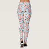 Leggings Oiseaux et fleurs. Motif de Spring (Dos)