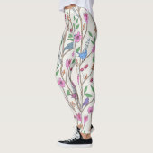 Leggings Oiseaux et fleurs Whimsical élégants (Gauche)
