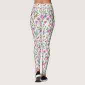 Leggings Oiseaux et fleurs Whimsical élégants (Dos)