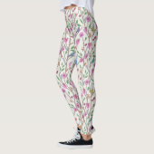 Leggings Oiseaux et fleurs Whimsical élégants (Gauche)