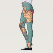 Leggings Oiseaux Fleurs Hokusai Art Japonais (Gauche)