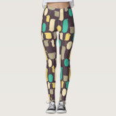 Leggings Oiseaux géométriques (Devant)