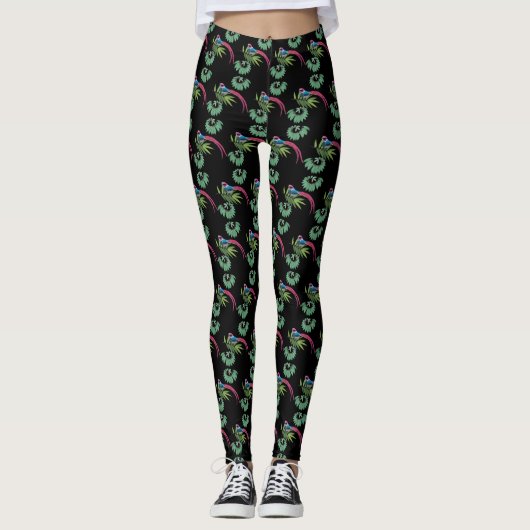 Leggings Oiseaux Joy Personnalisé (Devant)
