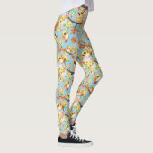 Leggings Oiseaux mignons et heureux parmi les fleurs du pri (Droite)