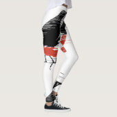 Leggings Oiseaux noirs - Oiseaux venteux (Droite)
